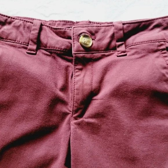 American Eagle Midi Burgandy Shorts - Picture 6 of 10